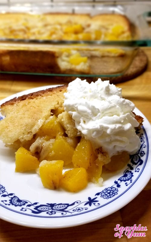 Quick Peach Cobbler - Doesn't get any easier. Luscious velvety peaches, all sweet and juicy, just want to be in an easy cobbler. We just let them do their job in this recipe.