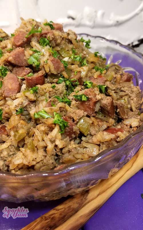Cajun Dirty Rice - All the flavors in this Cajun Dirty Rice may just make you believe that you are sitting in one of the finest restaurants on the bayou, without having to worry about all the gators.