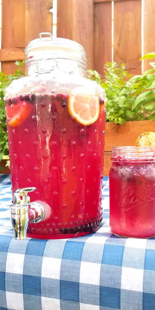 The whole family will love this Frosty Blueberry Lemonade. It has just the right amount of sweetness and tart, with slushie blueberry ice to keep you hydrated to beat the heat on a hot summer day.