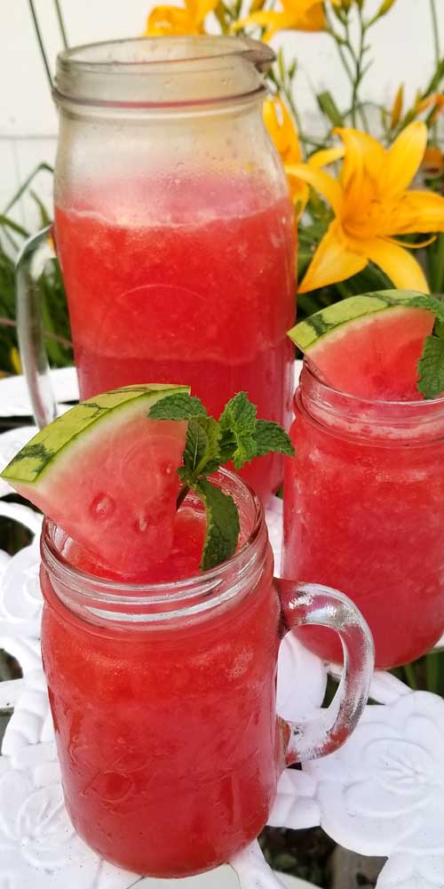 I'm pretty sure we'll be making a lot more of these frosty Watermelon Breeze Frosés this summer, it's the most refreshing icy cold drink for a hot summer day.