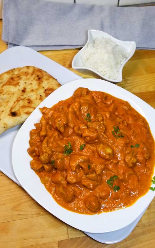 You are gonna love this rich and creamy, super flavorful Simple Skillet Butter Chicken that you can make in around 30 minutes.