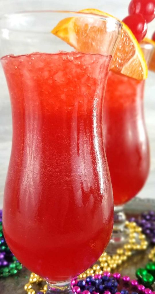 One of my all time favorite drinks, and it doesn't have to be Mardi Gras, is a good Classic Hurricane Cocktail. They're so pretty and taste so good!