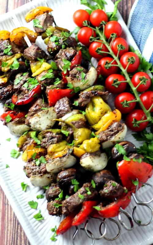 Looking to make something that is beyond flavorful, juicy, and tender? These Italian Steak Kabobs with Roasted Garlic Basting Sauce is the recipe you need!