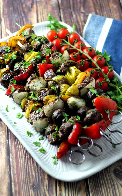 Looking to make something that is beyond flavorful, juicy, and tender? These Italian Steak Kabobs with Roasted Garlic Basting Sauce is the recipe you need!